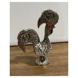 Metal figurine of the Galo de Barcelos, Portugal