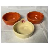 Fiesta serving dip bowls