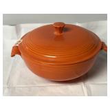 Fiestaware covered casserole dish
