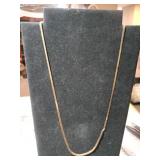 14k herringbone chain Marked 14k      .180 oz