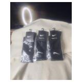 3 Pair Of Black Nike SocksPackaged Ready To