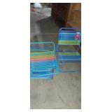 4 Rio beach matching folding kids chairs