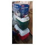 Assortment of coolers