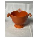 Fiestaware original red orange pedestal sugar