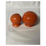Fiesta red orange salt and pepper shakers