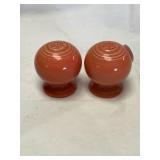 Fiesta persimmon ball/bulb salt and pepper