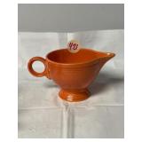 Fiestaware ring-handled creamer, original orange
