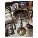 24' metal pedestal ashtray