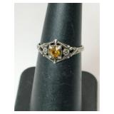 Silver ring marked Sterling size 5.5    .035oz