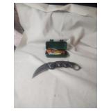 Falcon Krambit Pocket Knive And FlashlightLed