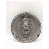 Modern cast iron Indian motorcycle ashtray