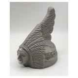 Modern cast iron Indian motorcycle paperweight