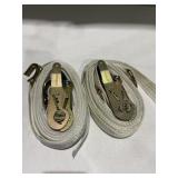 2 heavy duty ratchet straps