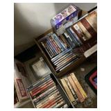 DVD movie lot with some sealed VHS