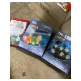 Three sets of LED Christmas lights