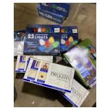 Eight sets of Christmas lights