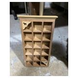 Wood miniature display case 8in x 16in