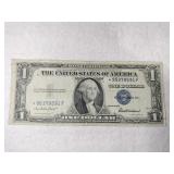 1935 star note blue seal silver certificate 1$