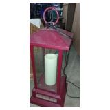 Large 30in red duraflame electric candle light