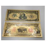 Novelty Bison Notes gold foil