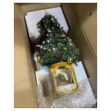 25 inch Christmas tree with snow globe base
