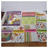 7 Coloring books and brain games book