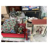 assorted Christmas decorations some vintage