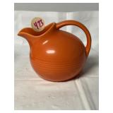 Homer Laughlin Harlequin novelty creamer, orange
