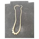Pearl  necklace Clasp marked 10K