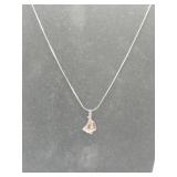 Silver chain sailboat necklace.   Unmarked .125oz
