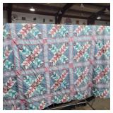 Handmade quilt top patchwork aprox 77in x 92in.