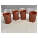 Fiesta Persimmon 6 oz tumblers