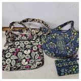2 Vera Bradley purses and 1 wallet
