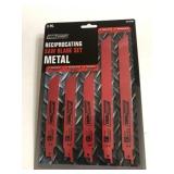 5 pc Reciprocating saw blade set, metal