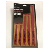 7 pc Reciprocating saw blade set, wood