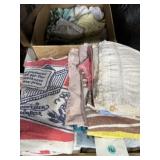 All kinds of towels, beach, bath, dish, vintage