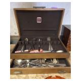 Silver plate in Naken chest