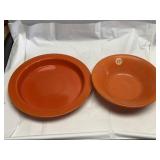 Fiesta 12' individual pasta bowl and 9' serving