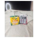 2 Packages of Markers1 -10 Pack of Crayola's 10