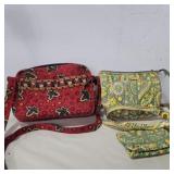 2 Vera Bradley purses and wallet