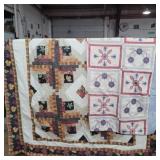 Queen size blanket 96inx79in and throw 70inx 68in