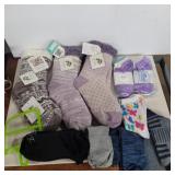 3 provides of warm fuzzy socks and misc other new
