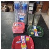 Plastic cups, solo plastic plates, foam bowls,