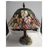 Tiffany-style table lamp.