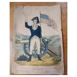 Original Currier & Ives lithograph 'The Young