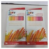 2 packs of 36 simply art colored pencils