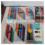 8 packs of colored pencils
