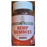 80ct bottle of organic premium hemp gummies