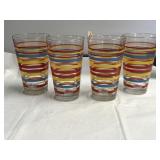 Fiesta Stripes 16-Ounce Tapered Cooler Glasses