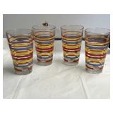 Fiesta Stripes 16-Ounce Tapered Cooler Glasses